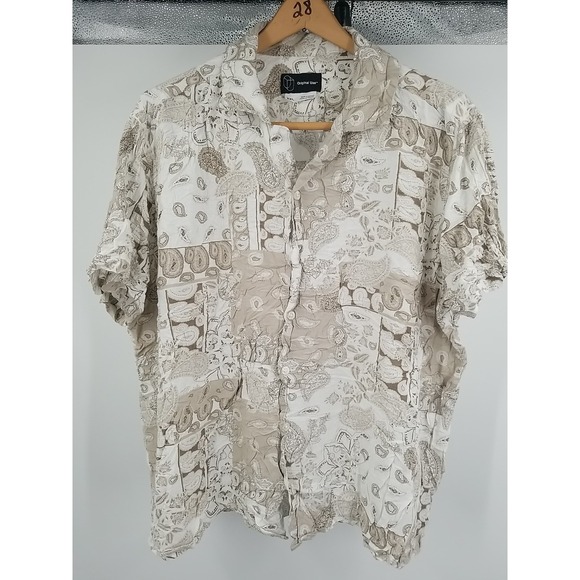 Original Use Men's Sz 2XL XXL Hawaiian Short Sleeve Collared Button Up Shirt - Picture 1 of 5